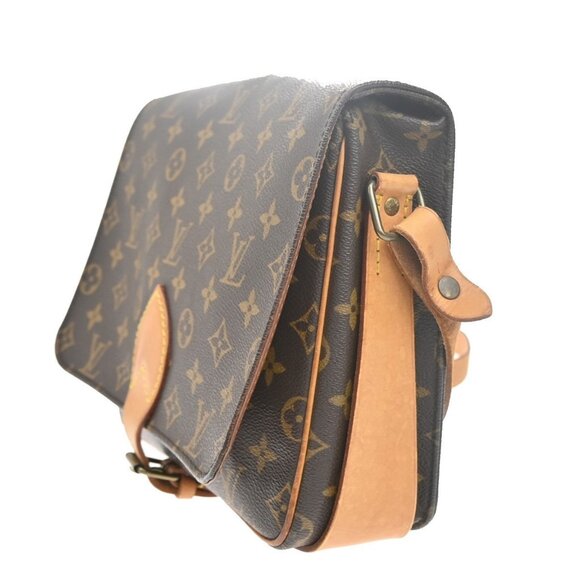 LOUIS VUITTON Cartouchiere GM Shoulder Bag Monogram Leather Brown - Picture 12 of 16